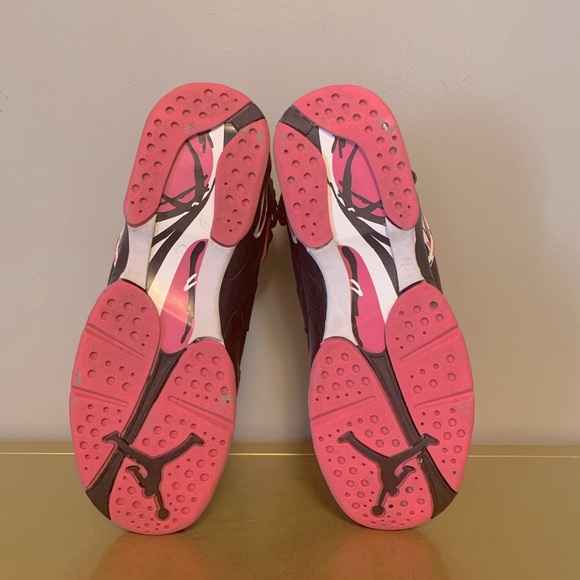 jordan 8s black and pink